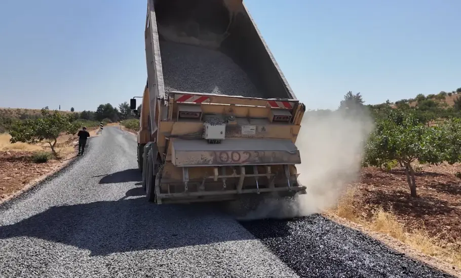 Şanlıurfa Karaköprü kırsalında 7 Km’lik yol Büyükşehir’le yenilendi
