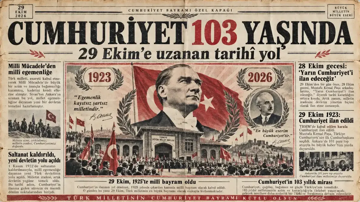 Cumhuriyet 103 yaşında: 29 Ekim'e uzanan tarihî yol